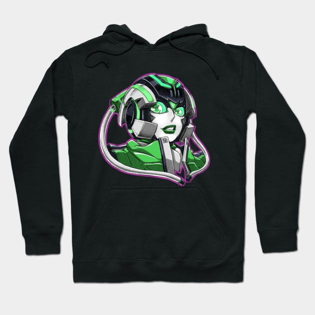 Nyoro Pluna: Robot Girl Idol Hoodie by Toro Comics